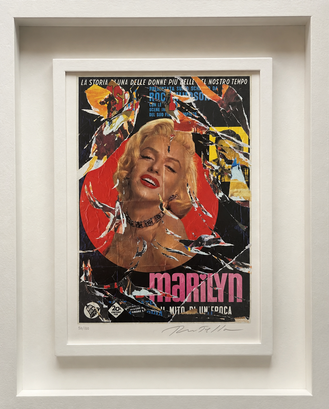Mimmo Rotella | Marilyn bellezza eterna VI