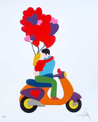 Marco Lodola | Kissing heart
