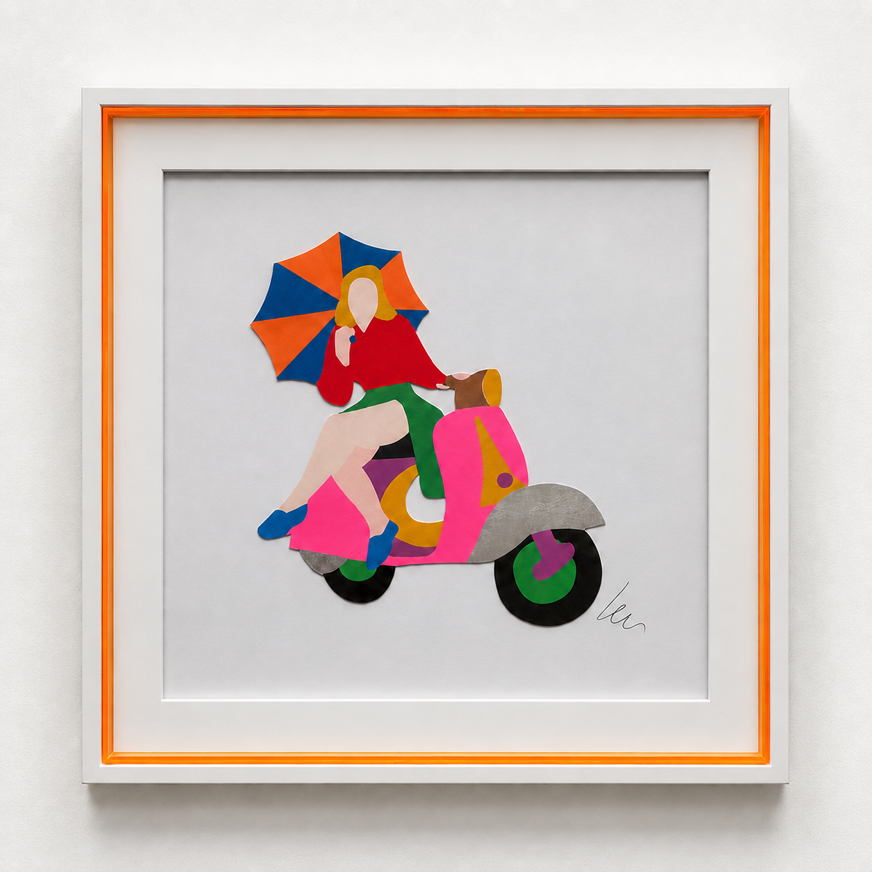Marco Lodola | Girl in Vespa