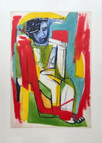 Sandro Chia | Uomo seduto