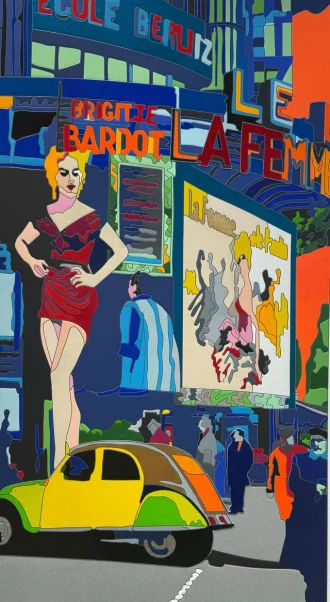 Ugo Nespolo | La femme e la pantaine