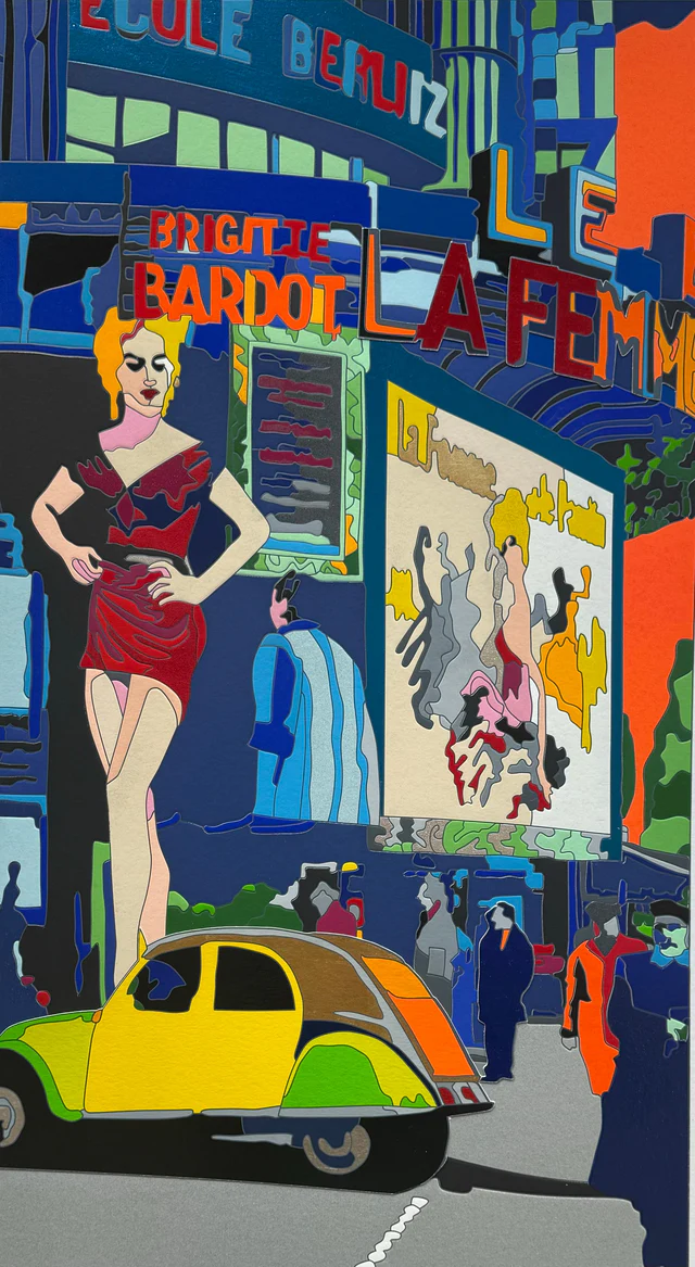 Ugo Nespolo | La femme e la pantaine