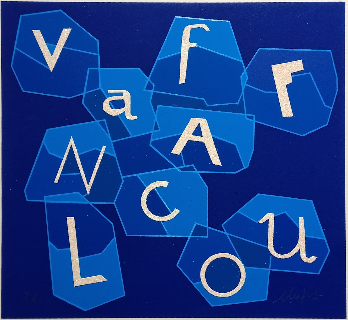 Ugo Nespolo | Fuck you blue