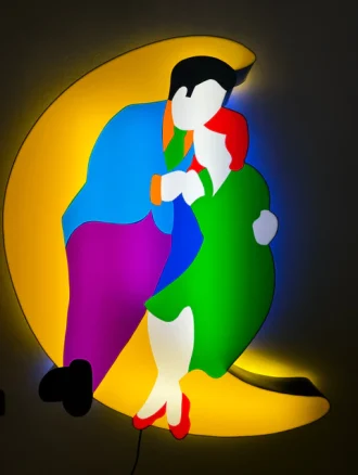 Marco Lodola | Moonlight hugs