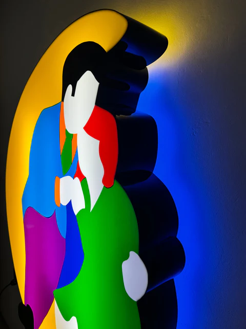 Marco Lodola | Moonlight hugs - immagine 4